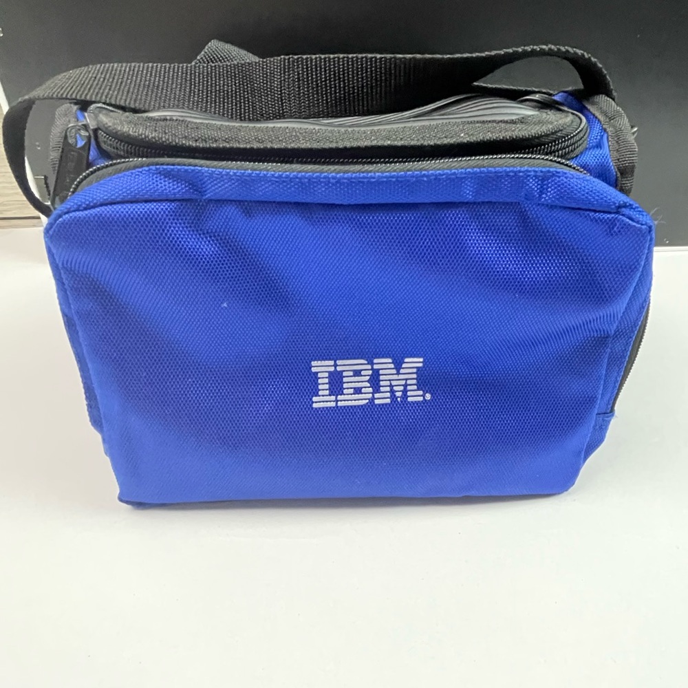 IBM COMPUTERS LUNCH PALE OVER SHOULDER STRAP BAG